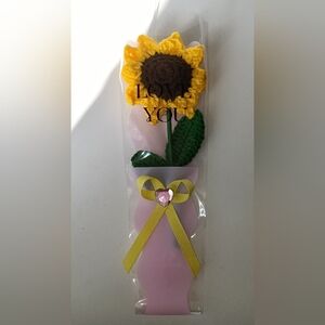 Valentine's day sunflower artificial crochet handmade